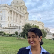 Aparna Ramani in front of US Capitol